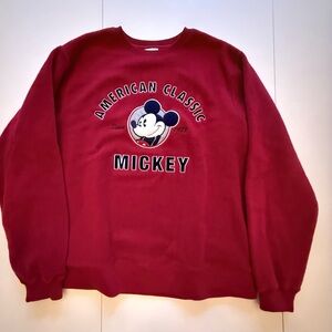 Disney American Classic Mickey Maroon Sweater